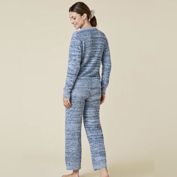 Softies heather marshmallow Johnny collar lounge set heather midnight new 2x/3x - Picture 2 of 7